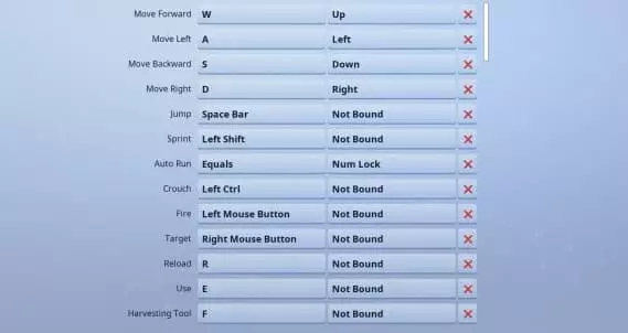 Best Keybinds for Fortnite