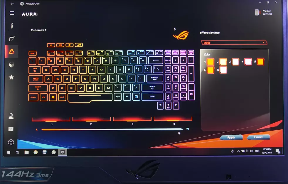 Keyboard RG Light customization SCAR II