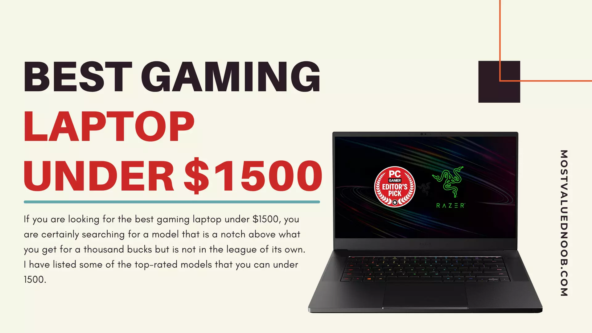 Best Gaming Laptop Under 1500