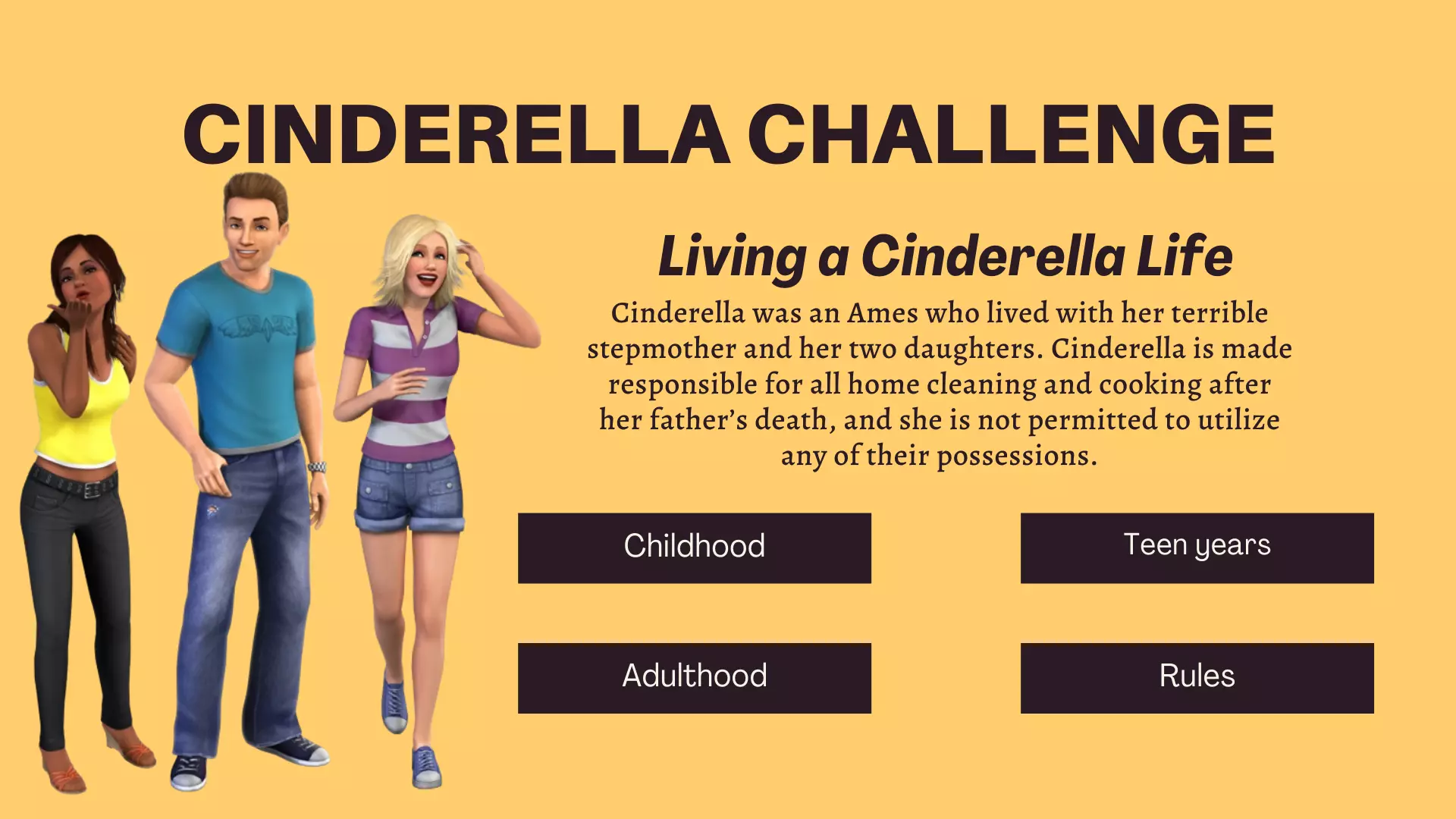 Cinderella Challenge