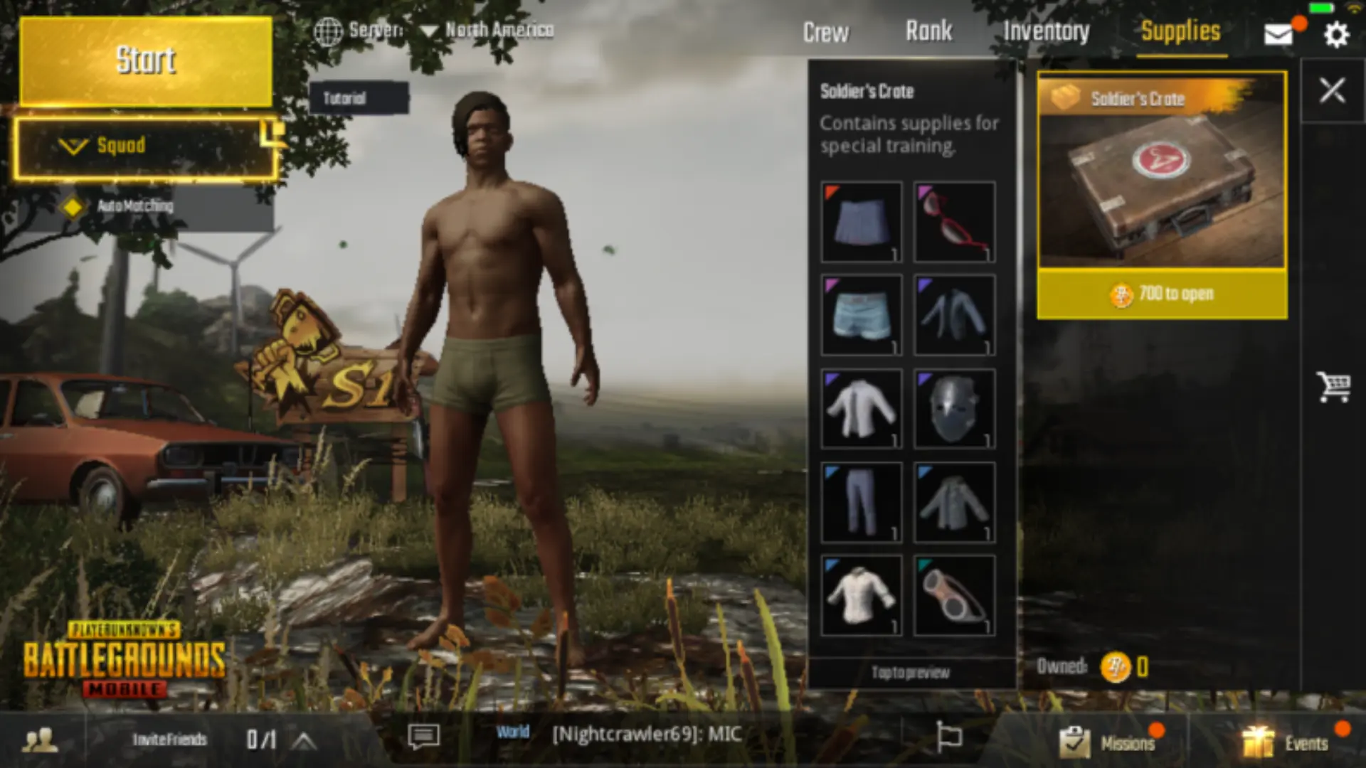 Grabbing Clothes by Purchasing Crates
