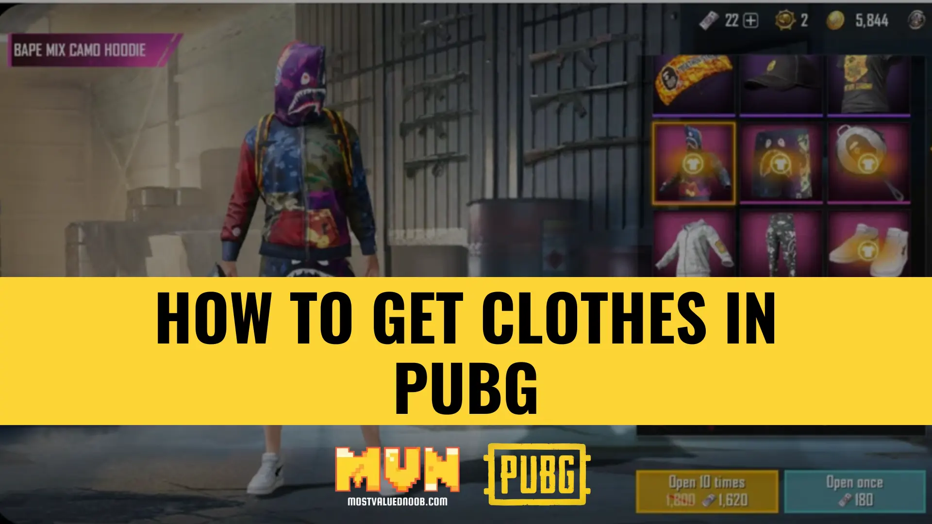 How to Get Clothes in PUBG