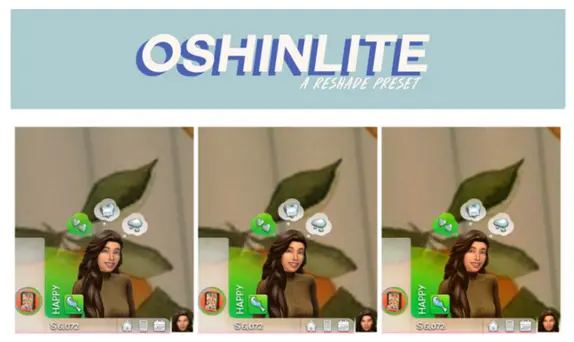 OshinLITE Sims 4 Reshade Preset by Oshin