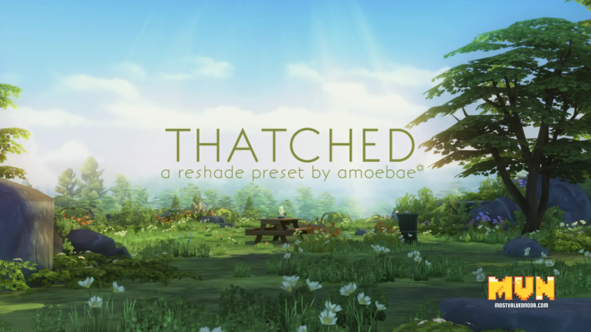 Thatched Sims 4 Reshade Preset by amoebae